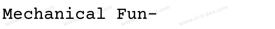Mechanical Fun字体转换